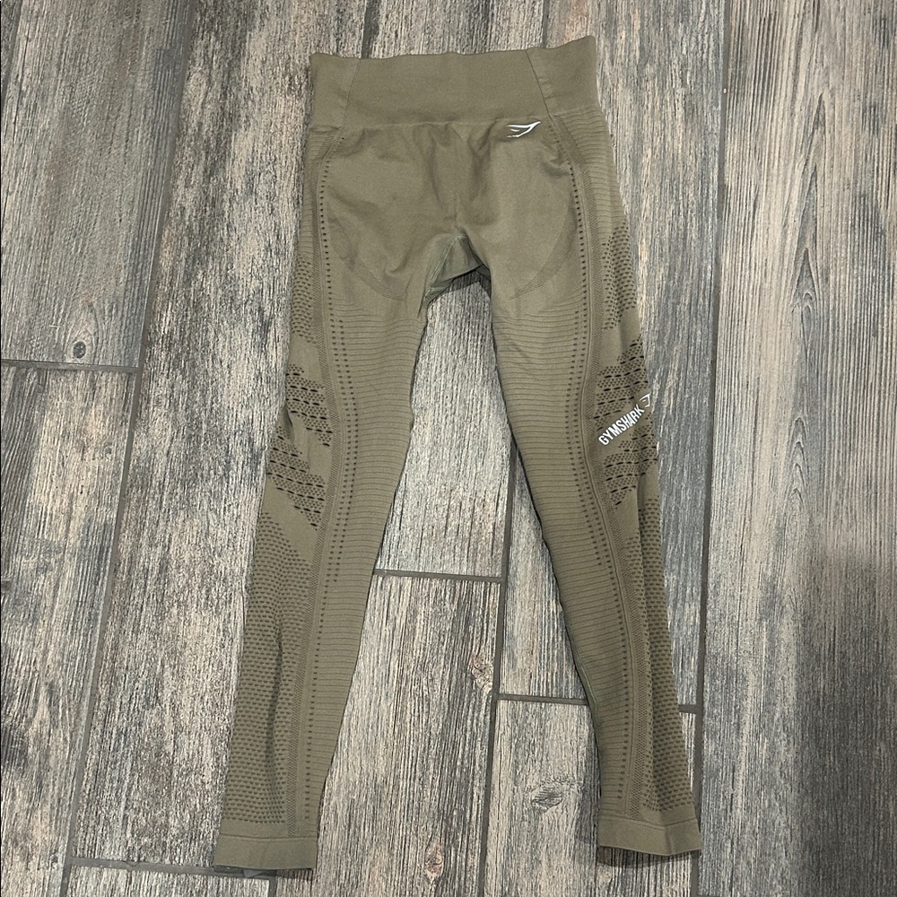 Gymshark Olive Seamless Performance Leggings
